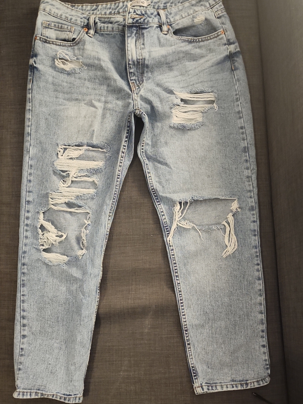 Refuge Light Blue Distressed Boyfriend Jeans